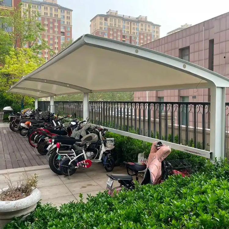 鄱阳县膜结构电动车棚